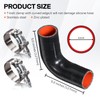 BEIJIULI 4" ID 90 Degree Silicone Elbow Coupler Hose with