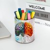 EUYJKMSXC Artistic Brain Pen Holder for Desk, Pencil Holder &