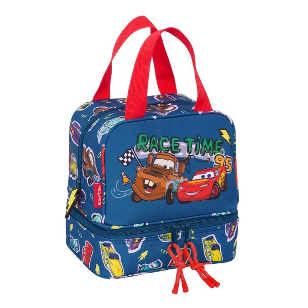 Safta CARS RACING Lunchbox, Qualität und maximale Widerstandsfähigkeit, für Mahlzeiten,