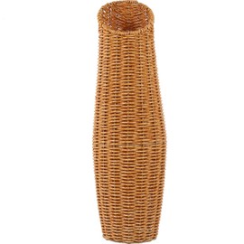 PRETYZOOM Rattan Woven Vase: Wicker Tall Flower Vase Imitation Straw Floor Vase Decorative Rustic Flower Arrangement Container for Balcony Home Garden Decor