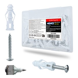 ZUYUEE 100-Piece Dowels and Rustproof Screws Set, (8 x 32 mm) Tail Dowel Set