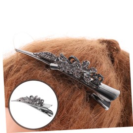 Metal Trim Sparkle Hair Accessories Barrettes for Thick Hair Fancy Barrettes for Women's Hair Sparkle Hair Clips Hair Barrettes for Women Fine Hair Horn Clip Clip Hairpin