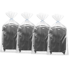 Xialvyu Pack of 4 120 x 140 cm Storage Bags, Large, Transparent Plastic Bags, Large, Reusable Moving Bags, Large Storage Bags, Storage Bags for Dustproof, Luggage, Clothes