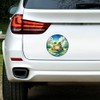 Azeeda 'Frog On Lily Pad' White Premium Vinyl Decal Sticker