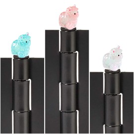 Sqsyqz 6PCS Alpaca Hinge Head, Alpaca Hinge Heads Decorative Topper Animal Magnetic Hinge Heads Alpaca Door Hinge Decorative