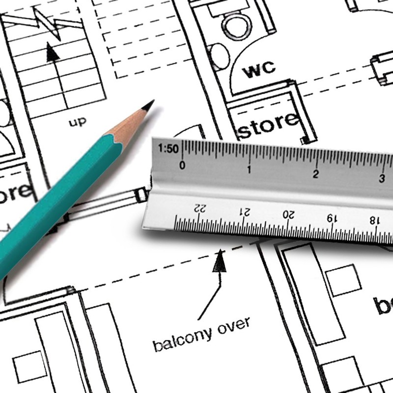 OCM Metric Triangular Engineer Scale Ruler (Proffessional Grade Solid Aluminum)
