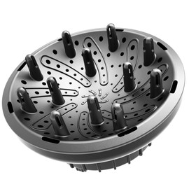 WPESI Diffuser Attachment for Hair Dryer,Hair Dryer Diffuser, Hair Diffuser Adaptable for Blow Dryers with D-1.4-Inch to 2.4-Inch for Curly or Wavy Hair,(Black)