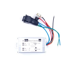 LIVISN DC Motor Speed Controller, Brush Motor Driver Controls Module DC 9V-60V 12V 24V 36V 48V 60V Motor Pulse Width Modulator Regulator 20A 1200W PWM Monitor Dimmer Governor with Switch & Knob