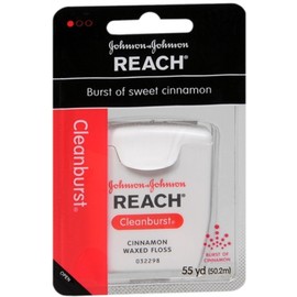 REACH Cleanburst Waxed Floss Cinnamon 55 Yards (Pack of 7)