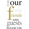 Boston International Disposable Hand Paper Guest Towel Please Use Gold
