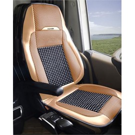 Vyonix Tan Beaded RV Seat Cover for Captain Chairs – Breathable Comfort for Class A/B/C Motorhomes – Fits Most RV & Motorhome Seats - (1 Unit)