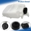 Silscvtt Plastic Windshield Washer Fluid Reservoir with Pump White Replacement