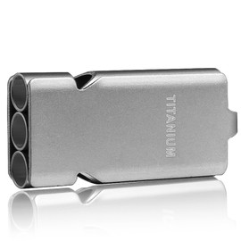 IUMIUN Emergency Survival Whistle Lifeguard Safety Whistle for Outdoor Camping Hiking-Loud Whistle up to 120~130db (Titanium-1PCS)