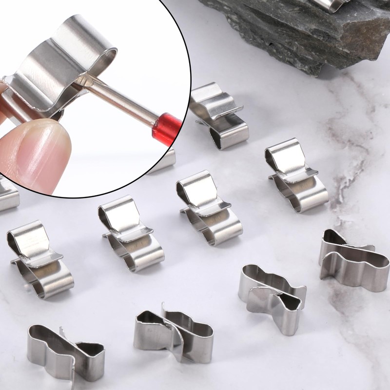 50 Pcs Trailer Wire Clips, Stainless Steel Trailer Wiring Clips