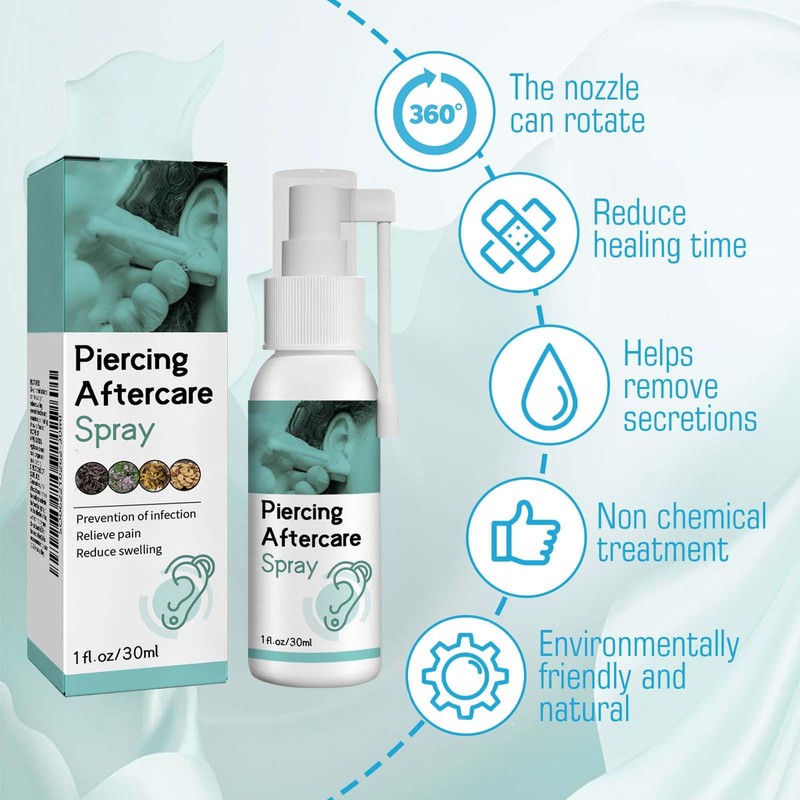 Gentle Sterile Saline for Ear – Soothing Aftercare Mist, Hypoallergenic