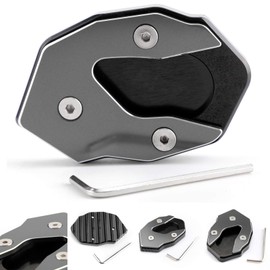 Bruce & Shark Kickstand Side Stand Extension Enlarger Pad Suitable for Kawasaki 17-18 Versys-X 300 Grey