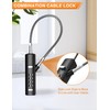 I-EASYDWW 4-Digit Combination Cable Lock with 3 Steel Cables (9"/24"/47")