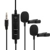 Lavalier Microphone Deep Noise Reduction Clip On Lapel Mic for