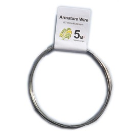 5 Metres of 0.71mm Aluminium Armature Frame * Modelling Wire