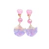 Mermaid Earrings Resin Clear Seashell Drop Earrings Mermaid Scales Clip