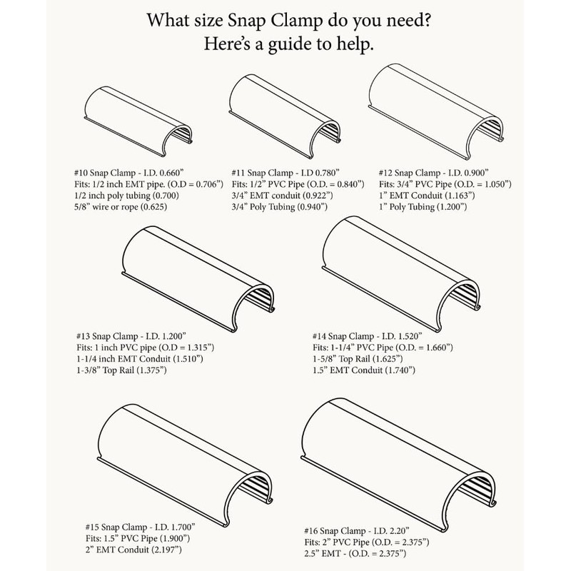 CIRCOPACK PVC Snap Clamp Cross For Standard (Schedule 40) PVC