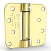 goldenwarm 4pack Polished Brass Door Hinges 4 Inch Self Closing