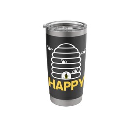 Buzzing Hive of Joy Cheerful Bee Vibes Stainless Steel Insulated Tumbler