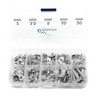 KLEBERINO Book Screws Assortment Box | 100 Pieces Bookbinding Screws