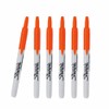 6 x Sharpie Fine Point Retractable Permanent Markers, Orange -