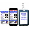 Just 4 Paws Custom Emotional Support ID Card with QR