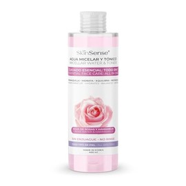 Skin Sense Agua Micelar Desmaquillante Agua de Rosas, 400 ml.                                                                                         