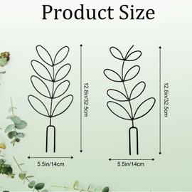 2Pcs Plant Trellis Indoor, Trellis for Climbing Plants Indoor, Small Trellis for Potted Plants, Plant Supports for Indoor Plants Hoya Trellis for Plant Lovers Plant Stakes for Indoor Plants