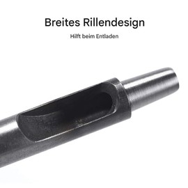 WUTA SPC Hole Punch Set, Round Steel Hollow Punch Cutting Tool, Hole Punch Set for Leather, Watch Strap (1 + 1.5 + 2 + 3 + 4 + 5 mm)