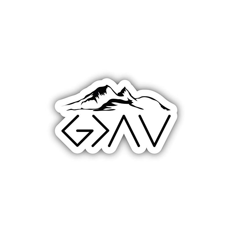 God is Greater Than The Highs and Lows Vinyl Sticker