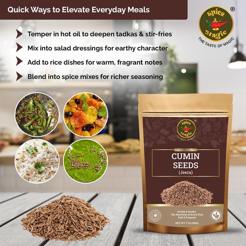 Spice Magic Cumin Seeds I 7 Oz (200 g) I