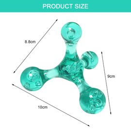 APOMOONS Pack of 2 Trigger Point Pusher, 4 Point Trigger Points Mini Massager, Massage Spider Trigger Point, Massager Tool for Back, Neck, Arms and Legs, Blue, Green