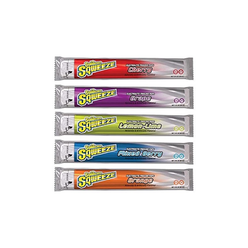 Sqwincher Sqweeze Pops 1 Case - 150 Freezer Tubes of