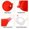 HARFINGTON 2pcs Fuel Funnel with Long Hose, Flexible Wide Mouth