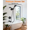 Compatible with moen Matte Black Shower Trim Kit, Dual Shower