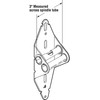 Garage Door Hinge # 4 | 14 Gauge Steel with