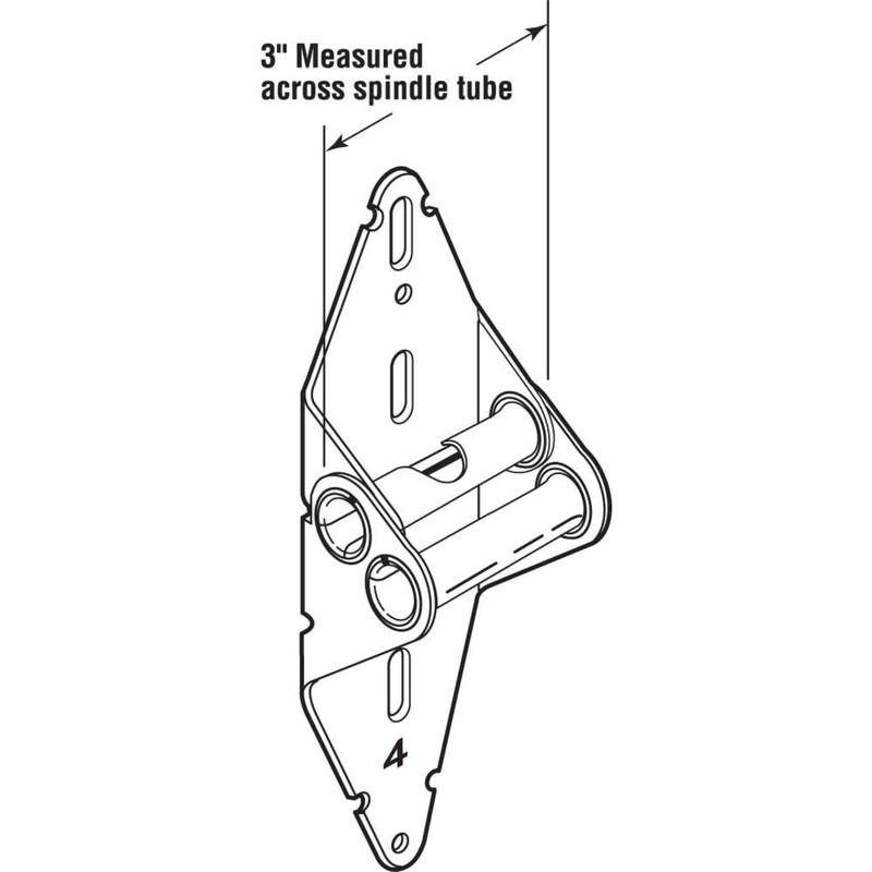 Garage Door Hinge # 4 | 14 Gauge Steel with