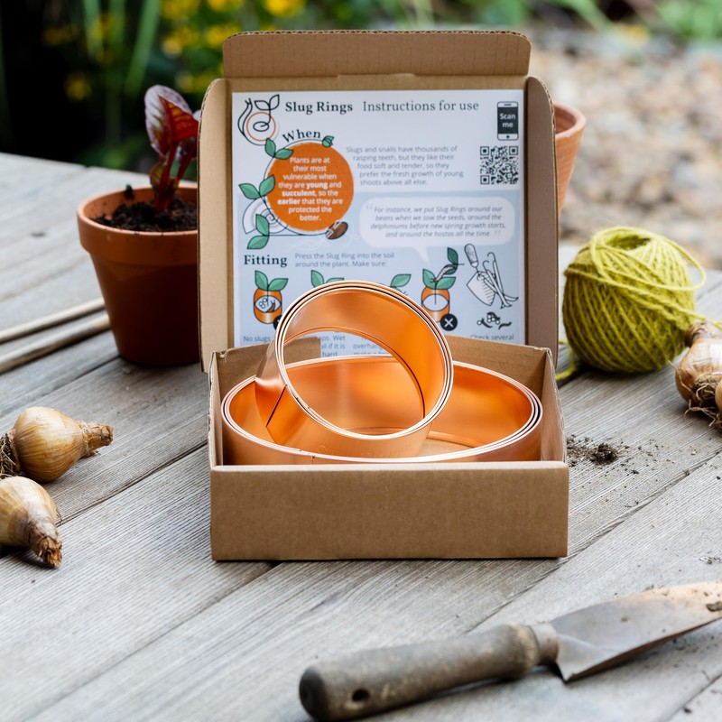 Slug Rings Copper Snail Rings Starter Kit 3 x 10cm