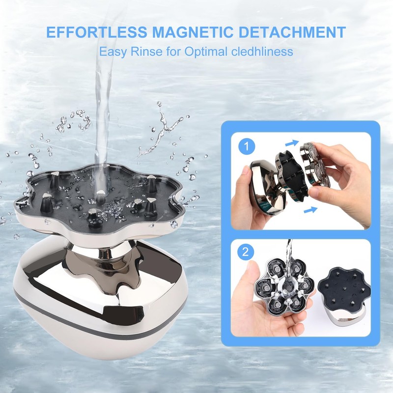 7 Magnetic Replacement Blades for ROSSIFUR Lovcoyo Gisaae Bazivve ElectriBrite