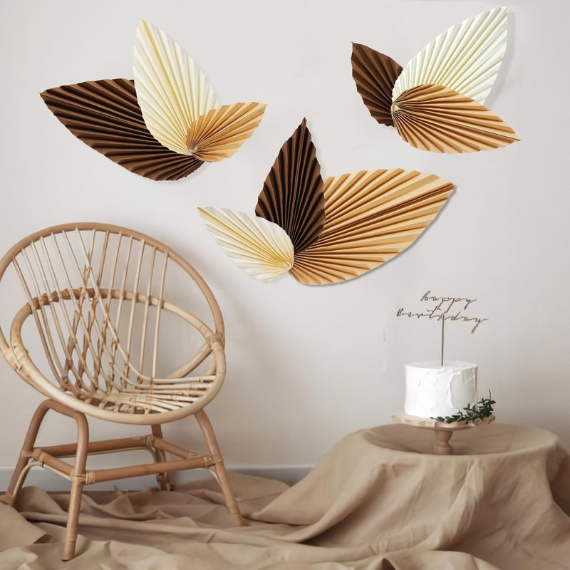 Easy Joy Autumn Decorations, Paper Leaves Decoration, Hanging Paper Fan