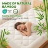 Waterproof Mattress Topper Queen - Extra Thick Breathable Bamboo Mattress
