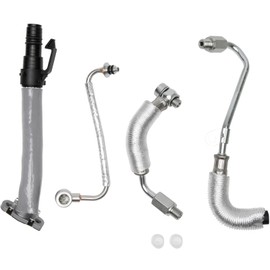 Turbo Return Hose Set Replacement by AA Ignition - Compatible with Buick and Chevy - 1.4L Encore, Cruze, Sonic, Trax - Replaces Parts 55567067, 55568031, 55587854, 25198546