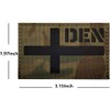 Denmark Flag Reflective Patch DIY Tactical Military Moral IR Infrared