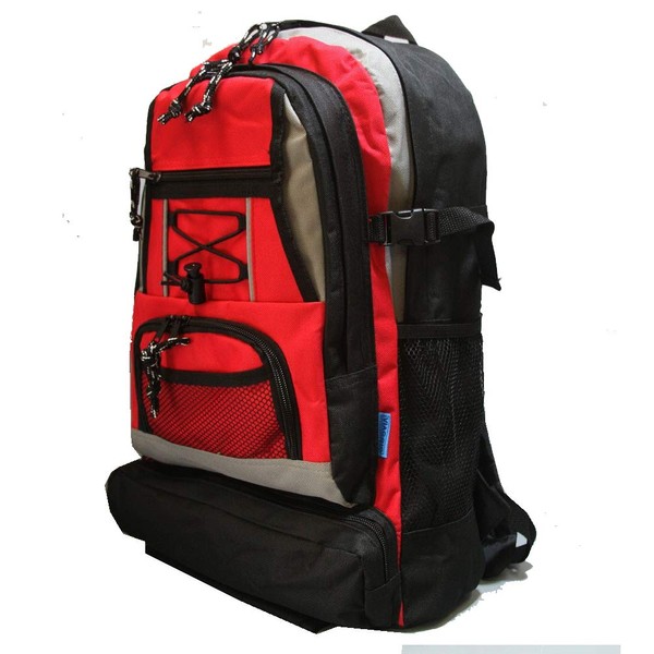 viaggio+ 7077 Rucksack, Daybag, Casual Backpack, Disaster Prevention Supplies, Disaster Preparedness, red