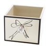B&S Designs Desk Organizer Cube, Bow, 5 x 5