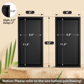 Greatseas Kitchen Drawer Organizer Bins, Stackable Bamboo Drawer Organizer for Silverware, Coffee Pod Organizer K Cup Holder for Countertop, 2 Pcs Coffee Station Organizer Black 12" x 6" x 2.5"